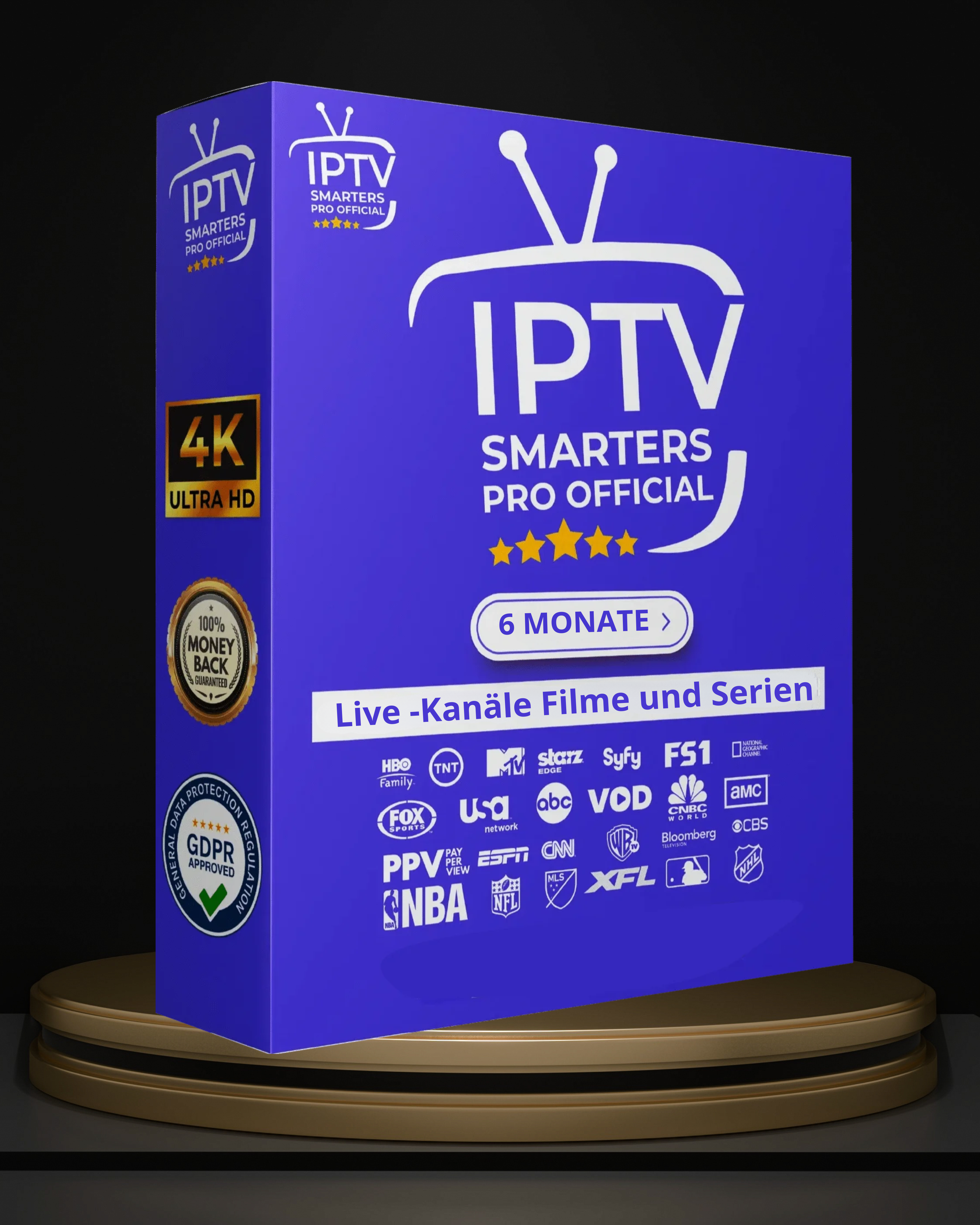 IPTV Smarters Pro Abo 6 Monate – HD Streaming & unbegrenzte VOD